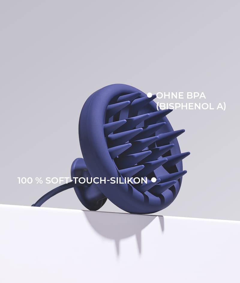GROW Men’s Scalp Massager: Kopfhaut-Massagebürste für Männer. Stimuliert die Mikrozirkulation und das Haarwachstum. Verbessert die Aufnahme der Aktiv-Wirkstoffe beim Auftragen der Produkte der GROW Men Anti-Haarausfall-Therapie.