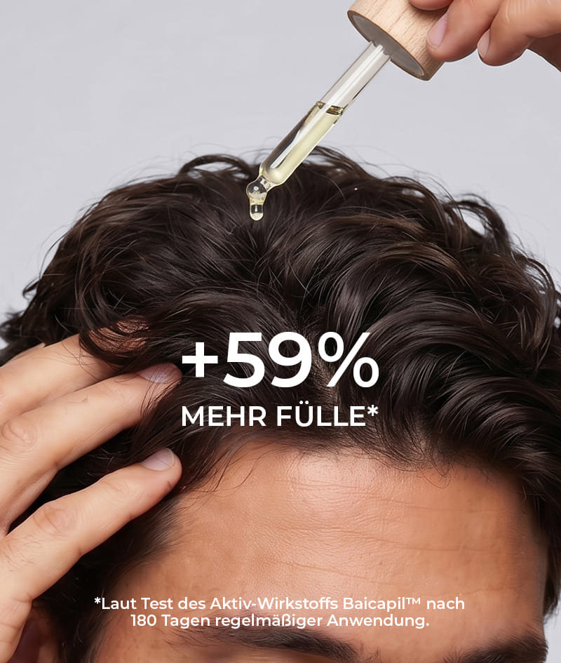 GROW Men’s Hair Loss Guard Ampoule: Intensiv-Serum-Ampulle für Männer gegen Haarausfall mit KERASCALP™, BAICAPIL™ und Biostimulanzien. Reduziert Haarausfall und fördert sichtbar das Wachstum neuer Haare.