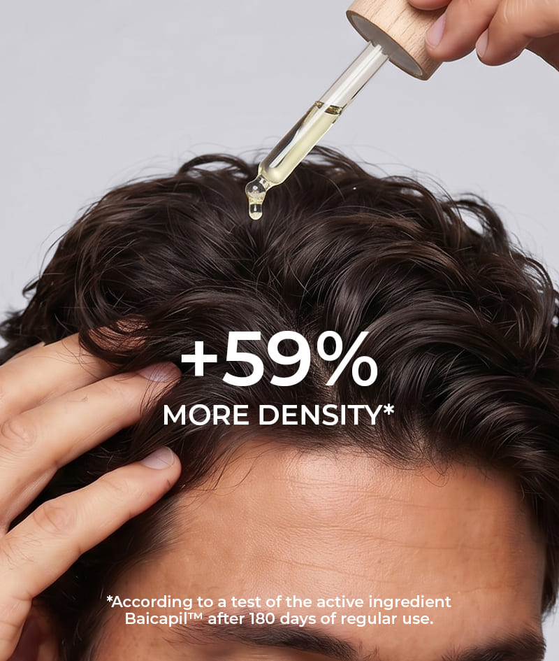 GROW Men’s Hair Loss Guard Ampoule: Intensive anti-hair loss serum ampoule for men with KERASCALP™, BAICAPIL™ and biostimulants. Reduces hair loss and visibly accelerates the growth of new hair.