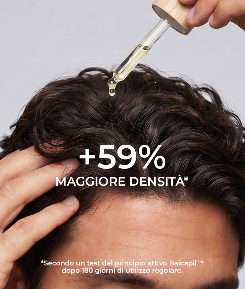 GROW Men’s Hair Loss Guard Ampoule: Siero intensivo anticaduta per uomo con KERASCALP™, BAICAPIL™ e biostimolanti. Riduce la caduta dei capelli e ne accelera visibilmente la crescita.