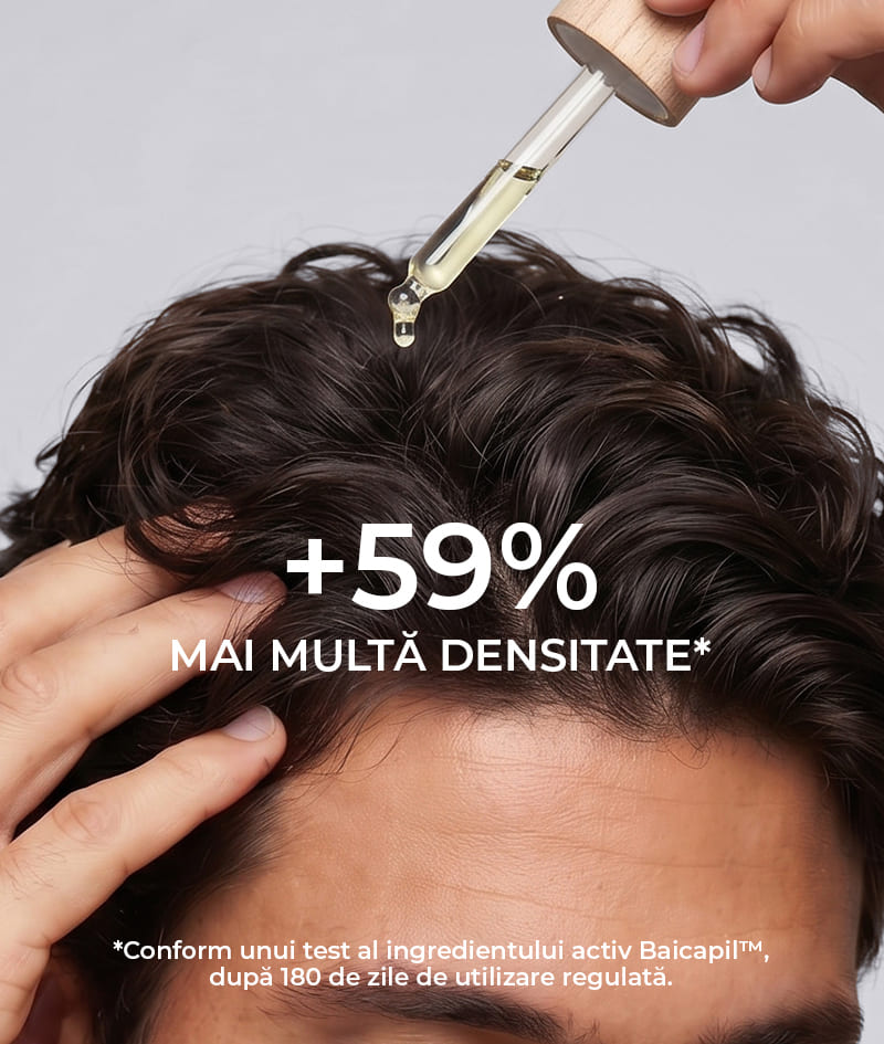 GROW Men’s Hair Loss Guard Ampoule: Fiolă intensivă anti-cădere pentru bărbați cu KERASCALP™, BAICAPIL™ și biostimulatori. Reduce căderea părului și accelerează vizibil creșterea firelor noi.