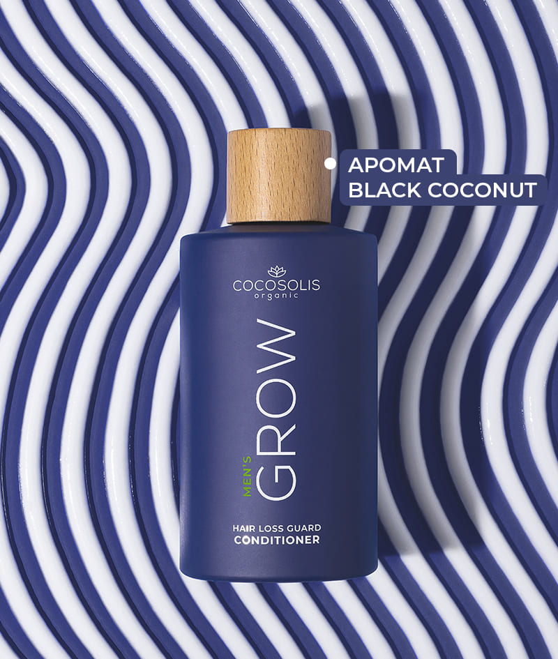 GROW Men’s Hair Loss Guard Conditioner: Балсам за мъже против косопад с KERASCALP™ и протеини. Придава незабавна здравина, плътност и обем. Таргетира хормона DHT.