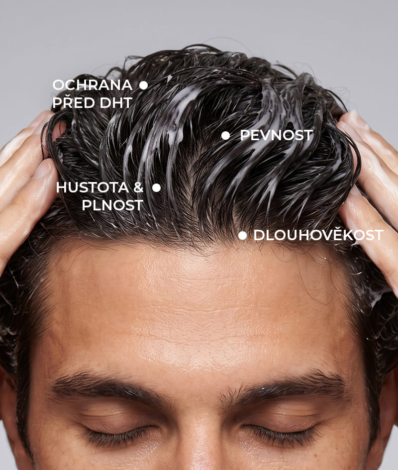 GROW Men’s Hair Loss Guard Conditioner: Condicionér pro muže proti vypadávání vlasů s KERASCALP™ a proteiny. Dodává vlasům okamžitou pevnost, hustotu a objem. Působí proti hormonu DHT.