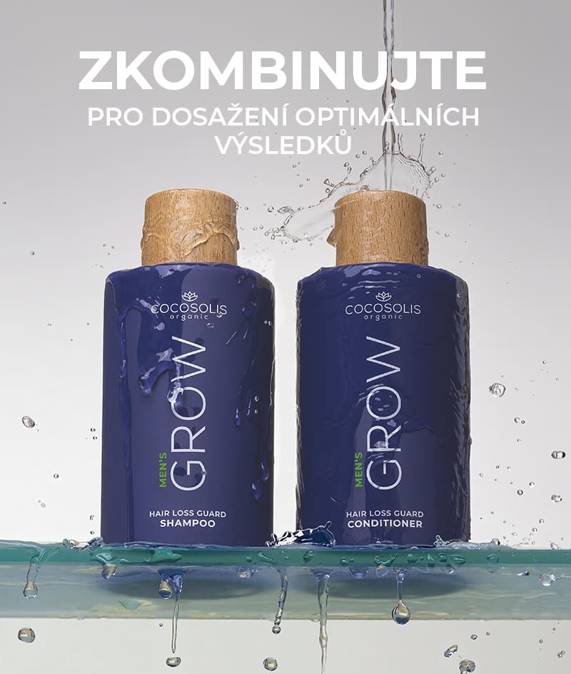 GROW Men’s Hair Loss Guard Conditioner: Condicionér pro muže proti vypadávání vlasů s KERASCALP™ a proteiny. Dodává vlasům okamžitou pevnost, hustotu a objem. Působí proti hormonu DHT.