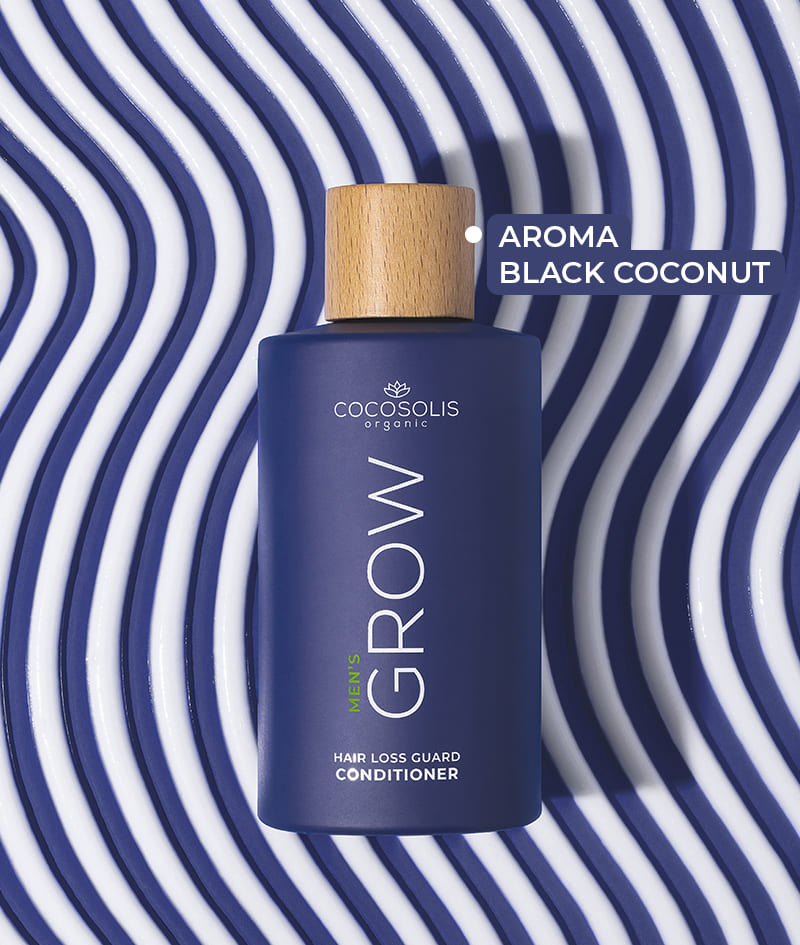 GROW Men’s Hair Loss Guard Conditioner: Acondicionador anticaída para hombres con KERASCALP™ y proteínas. Aporta fuerza, densidad y volumen al instante. Actúa directamente sobre la DHT.