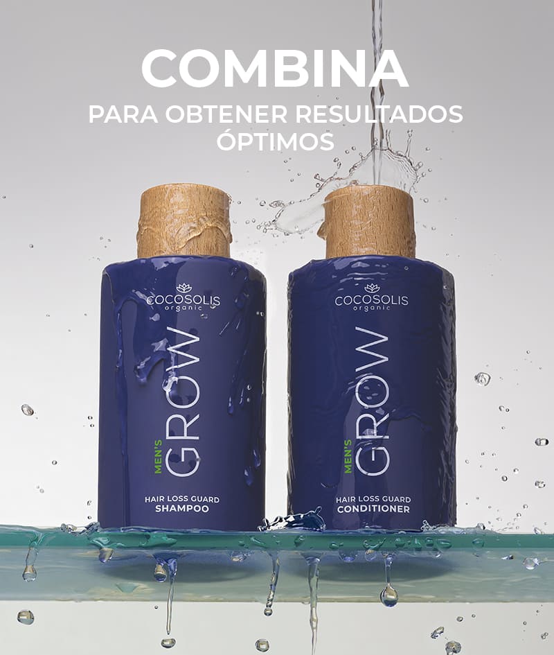 GROW Men’s Hair Loss Guard Conditioner: Acondicionador anticaída para hombres con KERASCALP™ y proteínas. Aporta fuerza, densidad y volumen al instante. Actúa directamente sobre la DHT.