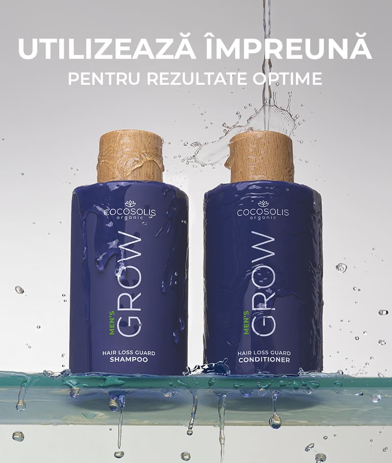 GROW Men’s Hair Loss Guard Conditioner: Balsam anti-cădere pentru bărbați cu KERASCALP™ și proteine. Oferă rezistență, densitate și volum instant. Acționează direct asupra hormonului DHT.