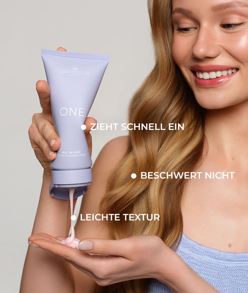 ONE. ALL IN ONE LEAVE-IN CONDITIONER: Leave-in-Conditioner mit 12 Vorteilen in einer leichten Formel. Hydratisiert und regeneriert. Glättet das Haar und verleiht Glanz. Erleichtert das Kämmen und Stylen, bändigt Frizz und verkürzt die Trocknungszeit. Schützt vor UV-Strahlen und Hitze. Bewahrt die Farbe vor dem Verblassen.