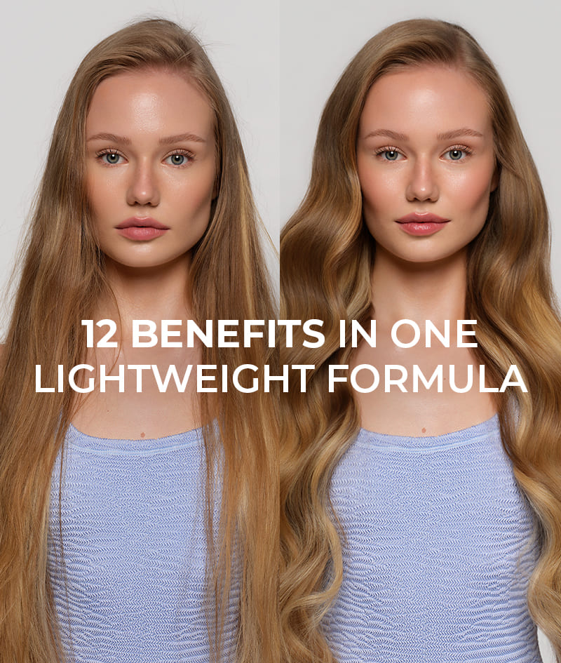 ONE. ALL IN ONE LEAVE-IN CONDITIONER: Leave-in conditioner with 12 benefits in one lightweight formula. Hydrates and restores. Smooths and adds shine. Makes detangling and styling easier, reduces frizz, and shortens drying time. Provides UV and heat protection. Helps prevent color fading.