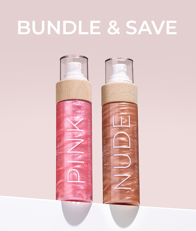 PINK Peptide Shimmer Spray: Spray brillante natural con péptidos para rostro, cuerpo y cabello. Ilumina, hidrata y rejuvenece.<br><strong>Brillo: Pink</strong>