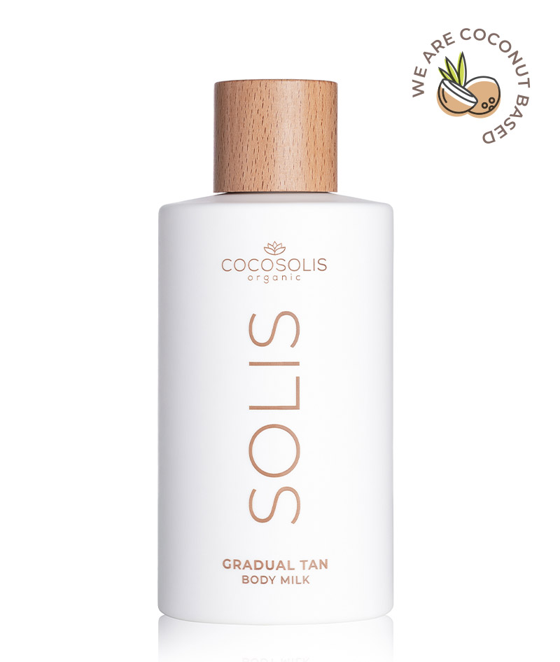 SOLIS Gradual Tan Body Milk: Natural self-tanning body milk. For hydrated skin and a buildable bronze tan.
Lightweight, fast-absorbing formula.