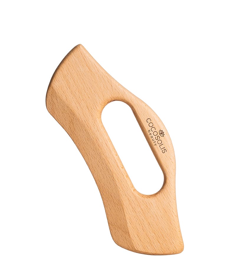 BODY GUA SHA Anti-cellulite & Sculpting Massager: Lichaamsmassageapparaat van natuurlijk hout. Egaliseert cellulitis en modelleert het silhouet. Stimuleert de bloedsomloop en bevordert de lymfedrainage.