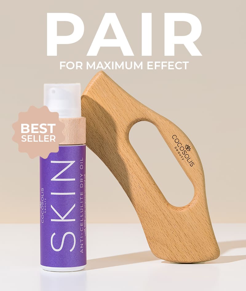 BODY GUA SHA Anti-cellulite & Sculpting Massager: Natural wood body massager. Smooths cellulite and sculpts the silhouette. Stimulates circulation and promotes lymphatic drainage.