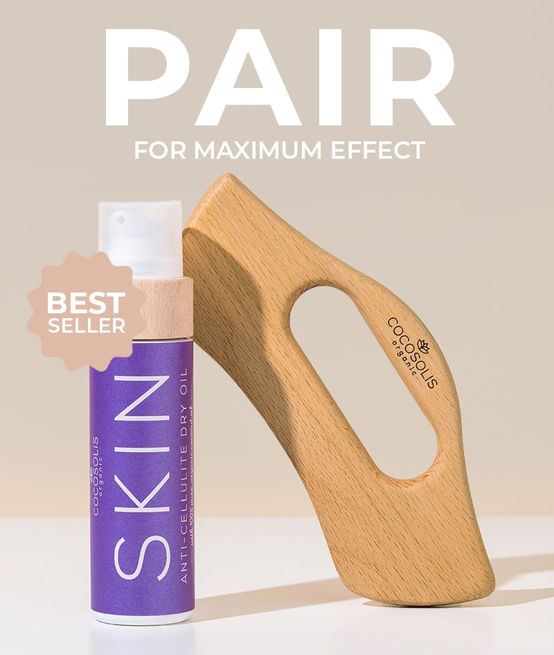 BODY GUA SHA Anti-cellulite & Sculpting Massager: Natural wood body massager. Smooths cellulite and sculpts the silhouette. Stimulates circulation and promotes lymphatic drainage.
