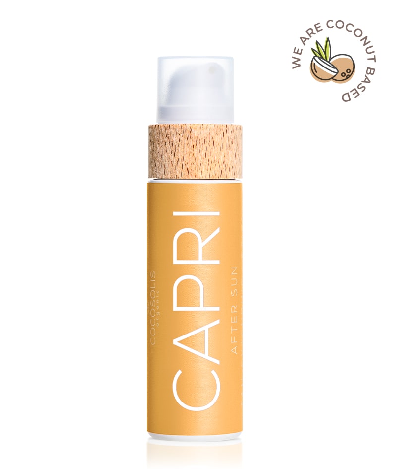 CAPRI After Sun Tan-Extending Lotion: Bräunungsverlängernde After-Sun-Lotion mit TOSOLIN™. Erfrischt, beruhigt und hydratisiert die Haut. Bewahrt die Bräune bei täglicher Anwendung um bis zu 3 Monate.