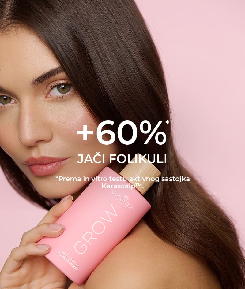 GROW Growth & Anti-aging Conditioner: Regenerator za rast kose s KERASCALP™. S anti-age učinkom. Klinički dokazano čini kosu gušćom, debljom i sjajnijom. 