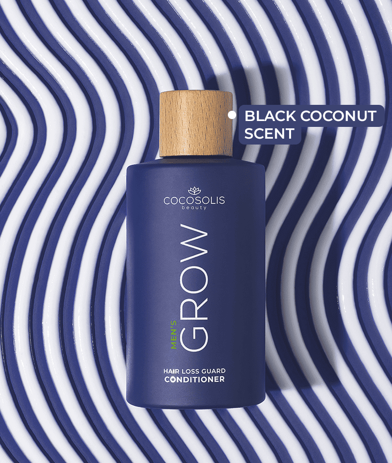GROW Men’s Hair Loss Guard Conditioner: Men’s anti-hair loss conditioner with KERASCALP™ and proteins. Delivers instant strength, thickness, and volume. Targets DHT.