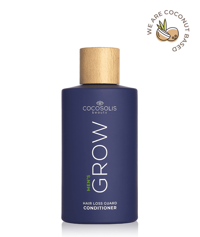 GROW Men’s Hair Loss Guard Conditioner: Acondicionador anticaída para hombres con KERASCALP™ y proteínas. Aporta fuerza, densidad y volumen al instante. Actúa directamente sobre la DHT.