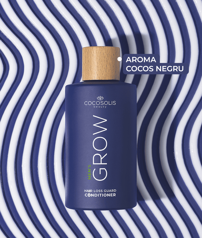 GROW Men’s Hair Loss Guard Conditioner: Balsam anti-cădere pentru bărbați cu KERASCALP™ și proteine. Oferă rezistență, densitate și volum instant. Acționează direct asupra hormonului DHT.