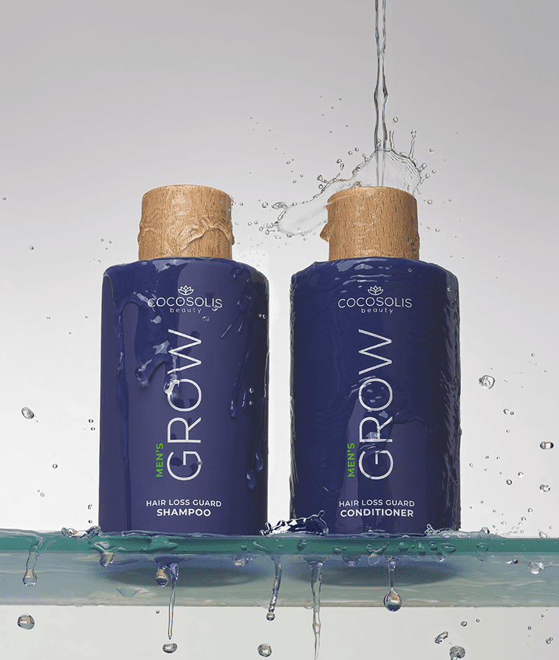 GROW Men’s Hair Loss Guard Conditioner: Balsam anti-cădere pentru bărbați cu KERASCALP™ și proteine. Oferă rezistență, densitate și volum instant. Acționează direct asupra hormonului DHT.