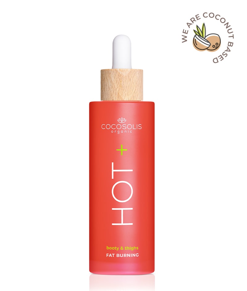 HOT+ Fat-burning Serum: Sérum térmico para emagrecimento. Fórmula com ingredientes clinicamente comprovados para a queima de gordura, firmeza e suavidade.<br><strong>Zona: glúteos e coxas<br>Ação de aquecimento</strong>