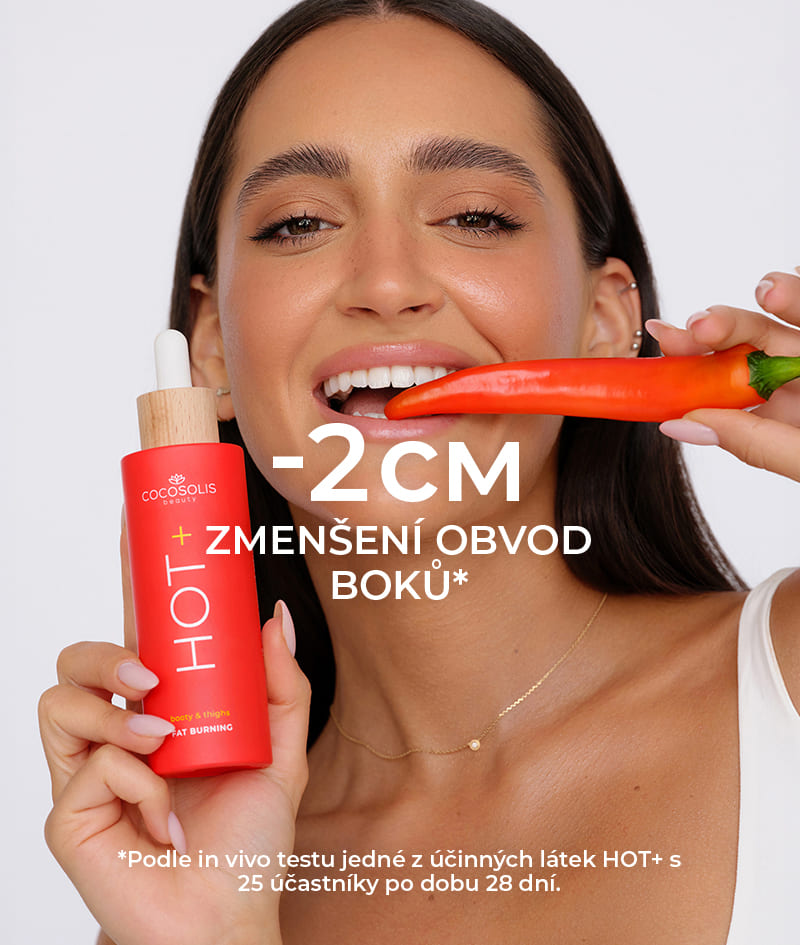 HOT+ Fat-burning Serum: Termo sérum na hubnutí. Složení s klinicky ověřenými složkami, které rozpouští tuk, zpevňuje a vyhlazuje.<br><strong>Zóna: zadek a stehna<br>Zahřívací účinek</strong>
