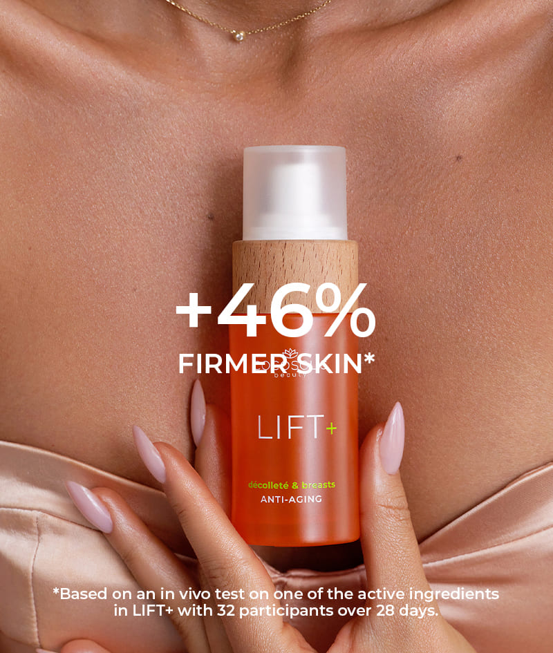 LIFT+ Anti-aging Serum: Rejuvenating serum-booster. High-concentration formula with a lifting effect.<br><strong>Target area: neck, décolleté &amp; bust</strong>
