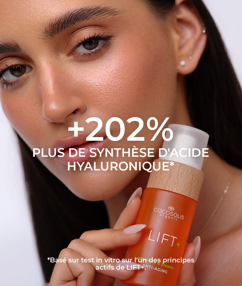 LIFT+ Anti-aging Serum: Sérum-booster rajeunissant. Formule haute concentration à effet liftant.<br><strong>Zone cible : cou, décolleté et poitrine</strong><br>spray à eau à absorption rapide