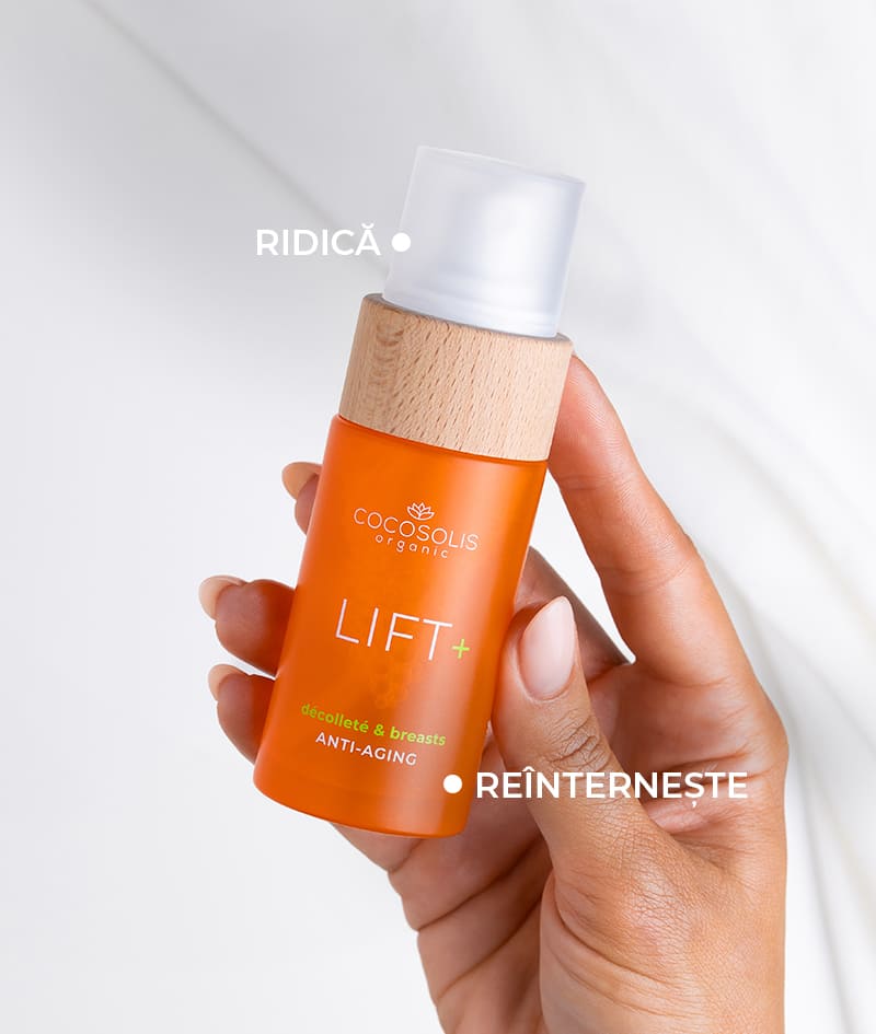 LIFT+ Anti-aging Serum: Ser-booster rejuvenator. Formulă extrem de concentrată cu efect de lifting.<br><strong>Zonă: gât, decolteu și bust</strong>