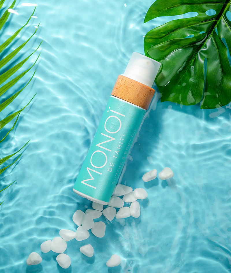 MONOI Suntan & Body Oil: Pro rychlé, syté opálení a zářivou pokožku. S Monoi z ostrova Tahiti.