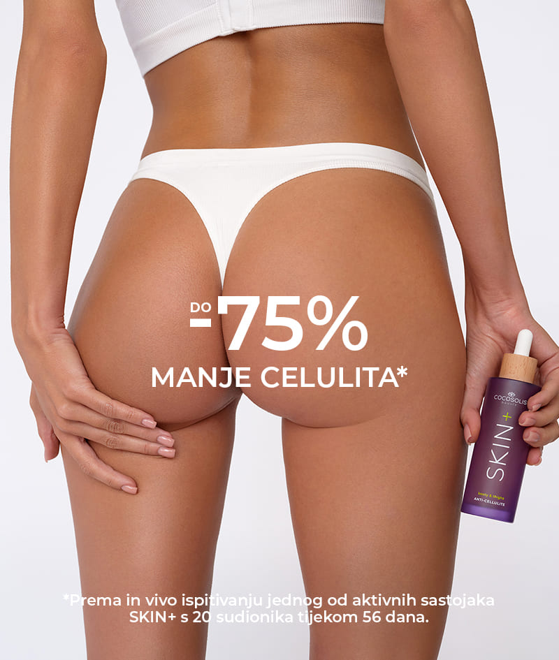 SKIN+ Anti-cellulite Serum: Anticelulitni serum-koncentrat. Znanstveno potkrijepljeno rješenje za vidljivo smanjenje celulita, učvršćivanje i zaglađivanje.<br><strong>Područje: stražnjica i bedra</strong>