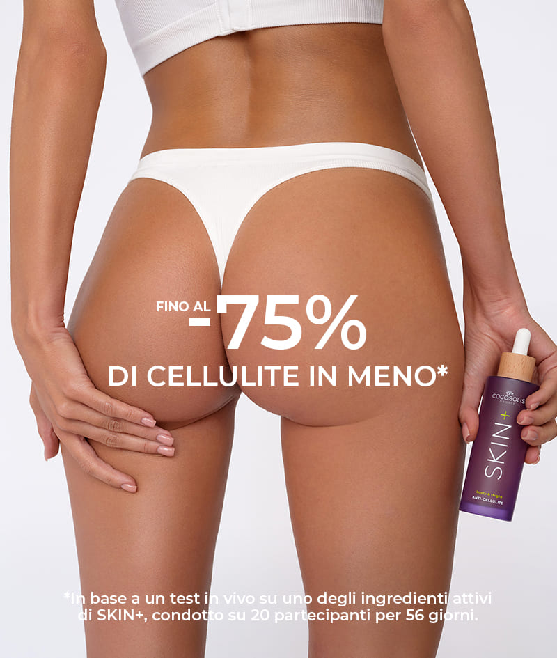 SKIN+ Anti-cellulite Serum: Siero concentrato anticellulite. Formula sostenuta dalla scienza per ridurre visibilmente la cellulite, rassodare e levigare la pelle.<br><strong>Area target: glutei e cosce</strong>