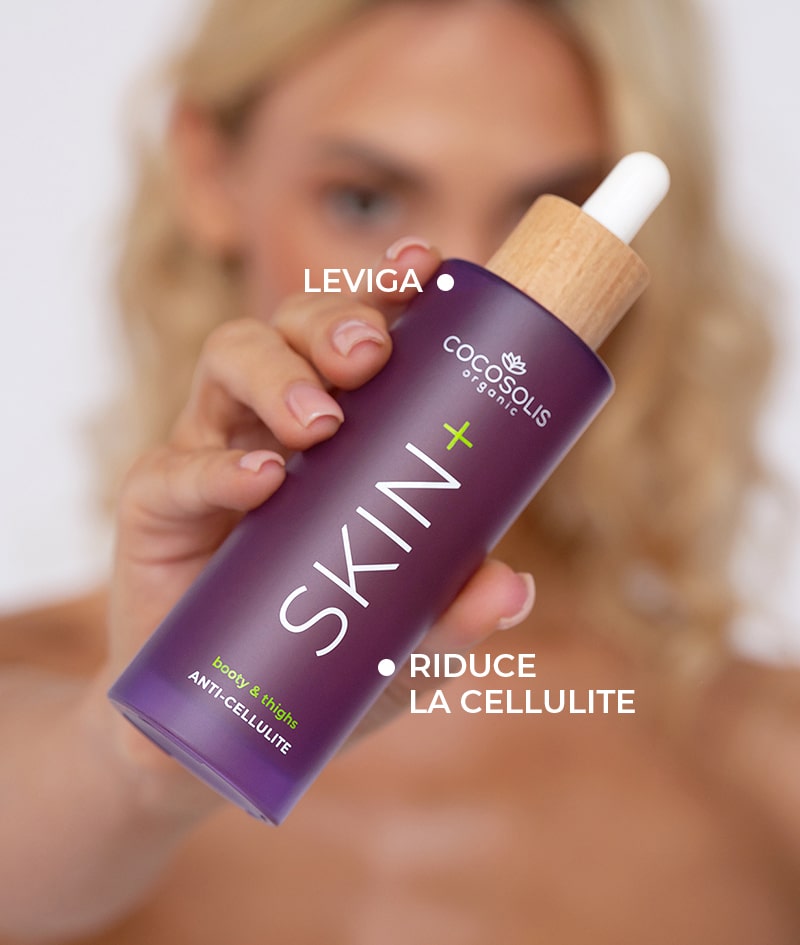 SKIN+ Anti-cellulite Serum: Siero concentrato anticellulite. Formula sostenuta dalla scienza per ridurre visibilmente la cellulite, rassodare e levigare la pelle.<br><strong>Area target: glutei e cosce</strong>