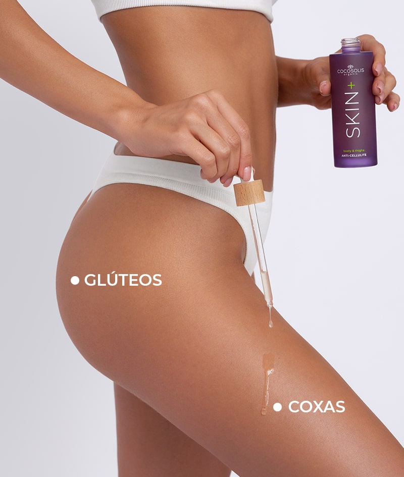 SKIN+ Anti-cellulite Serum: Sérum concentrado anti celulítico. Uma solução comprovada cientificamente para a redução visível da celulite, firmeza e suavização.<br><strong>Zona: glúteos e coxas</strong>