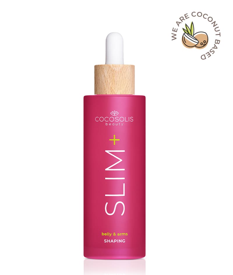 SLIM+ Shaping Serum: Modelujący serum-koncentrat. Ukierunkowane działanie przeciw tłuszczowi, wiotkiej skórze i rozstępom. Zmniejsza obwódy.<br><strong>Obszar zastosowania: brzuch i ramiona</strong>