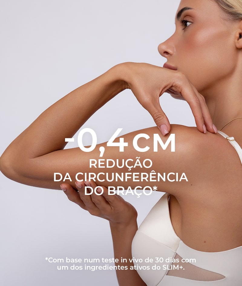 SLIM+ Shaping Serum: Sérum concentrado remodelador. Ação direcionada contra a gordura, flacidez e estrias. Reduz a circunferência.<br><strong>Zona de aplicação: barriga e braços</strong>