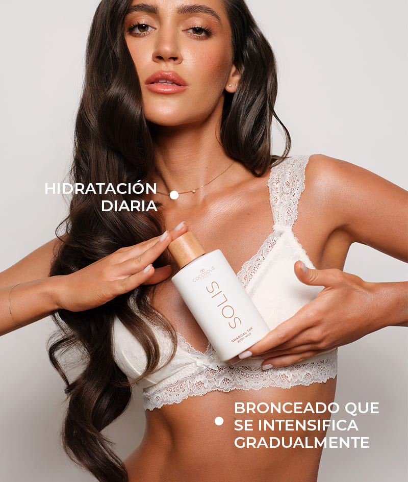 SOLIS Gradual Tan Body Milk: Leche corporal autobronceadora. Hidratación diaria y un bronceado gradual. Fórmula ligera de rápida absorción.